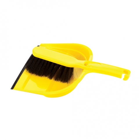 Dustpan and Brush set with rubber strap