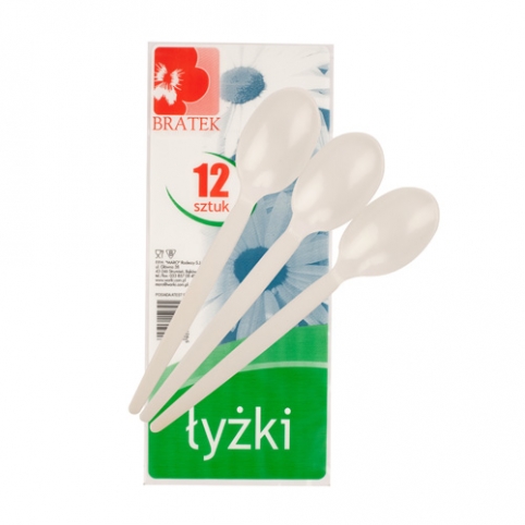 Spoon Plastic, 12 items