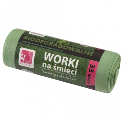 Worki biodegradowalne 35L 15 szt